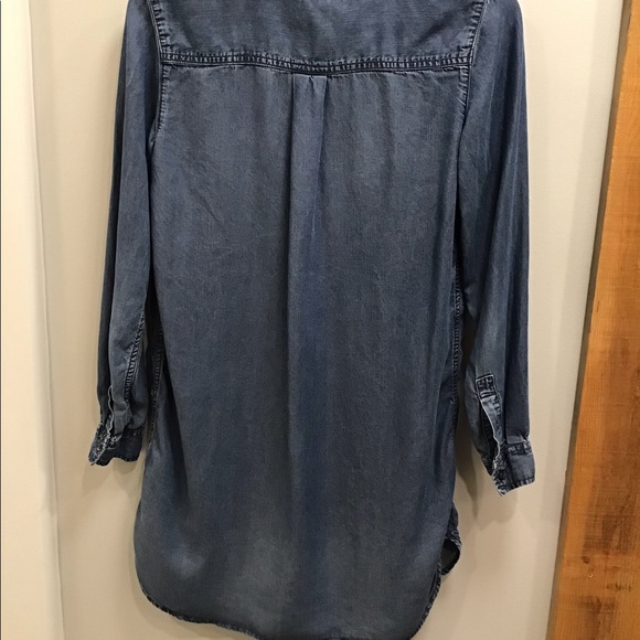 GAP Dresses Gap Chambray Shirt Dress Long Sleeve Button Down